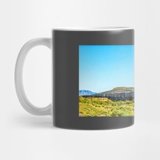 Union Pacific Freight Train in New Mexico Mug